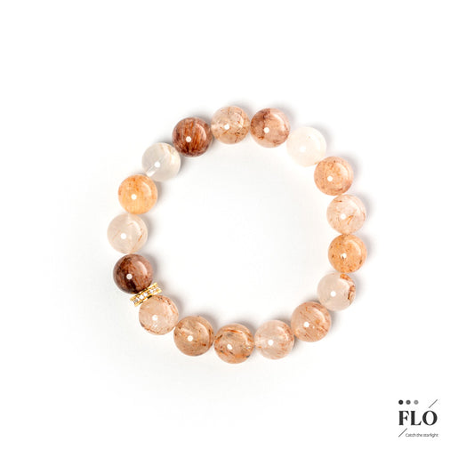 BLAZING FLAME Rutilated Quartz Bracelet for Ignite Vitality, Fuel Passion & Shatter Limits