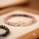 PINK DYE Pink Tourmaline Bracelet for Heart Healing, Self-Love & Soft Emotional Warmth