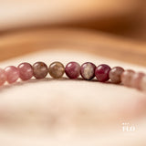 PINK DYE Pink Tourmaline Bracelet for Heart Healing, Self-Love & Soft Emotional Warmth