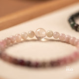 PINK DYE Pink Tourmaline Bracelet for Heart Healing, Self-Love & Soft Emotional Warmth