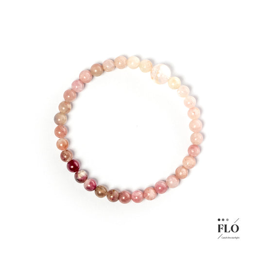 PINK DYE Pink Tourmaline Bracelet for Heart Healing, Self-Love & Soft Emotional Warmth