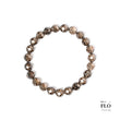 TEA EDGE Faceted Smoky Quartz Bracelet for Grounding Energy, Calm Focus & Negative Energy
