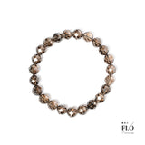 TEA EDGE Faceted Smoky Quartz Bracelet for Grounding Energy, Calm Focus & Negative Energy