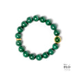 EMERALD FEATHER Malachite Bracelet for Vitality, Heart Healing & Grace
