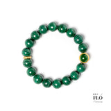 EMERALD FEATHER Malachite Bracelet for Vitality, Heart Healing & Grace